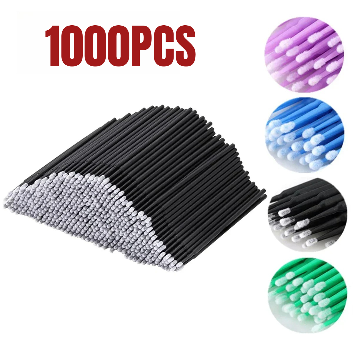 Beauty Home Makeup - 1000/500 SZT. Szczoteczka do czyszczenia rzęs,