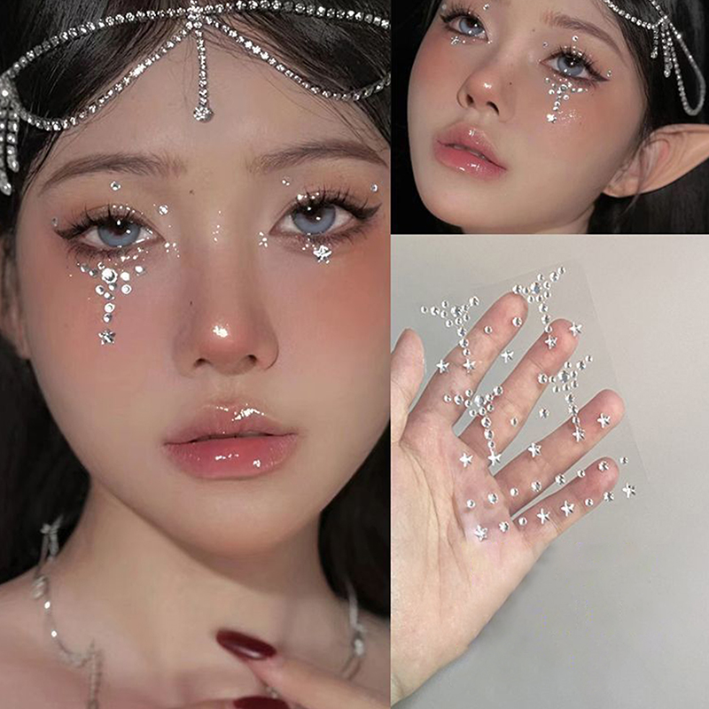 Beauty Gems Makeup - Samoprzylepne naklejki na oczy i twarz