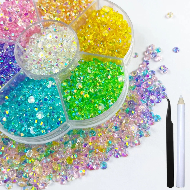 Beauty Gems Makeup - 3920 szt. żywicznych dżetów AB z