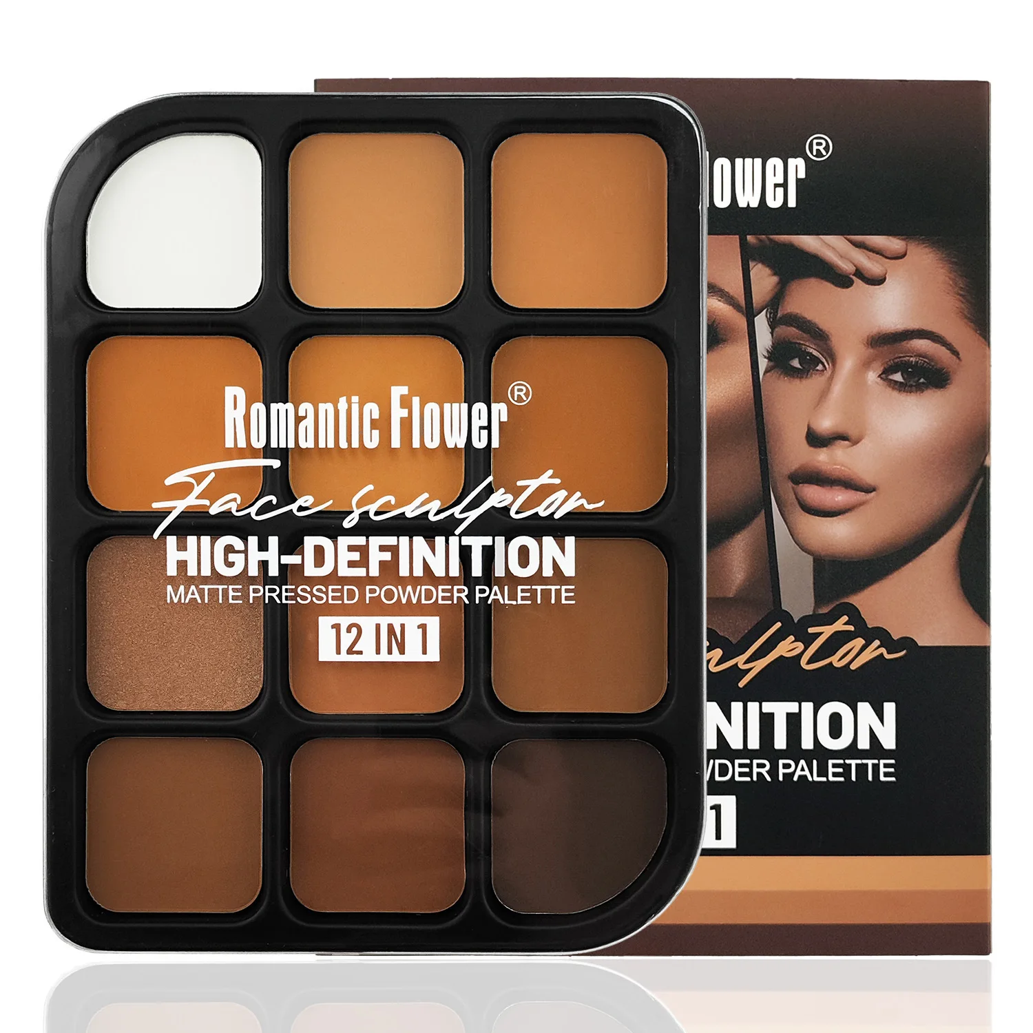Fenty Beauty Makeup Highlighter - Paleta do konturowania Deep Skin 12-kolorowa