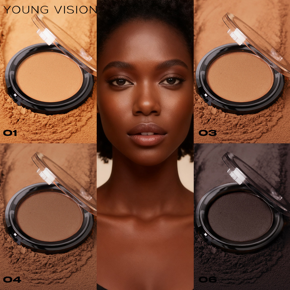 Fenty Beauty Makeup Highlighter - Profesjonalna paleta matowych pudrów do konturowania