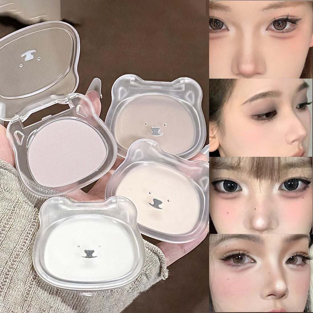 Fenty Beauty Makeup Highlighter - Kakashow Matowy Rozświetlacz w Puderze Jedwabiście