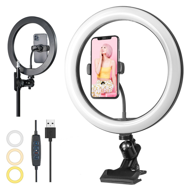Led Ring Light - Ściemnialna lampa pierścieniowa Led Profissional 26cm