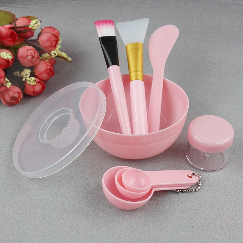 Beauty Makeup Tools Set - Zestaw do maseczek: szczoteczka do twarzy,