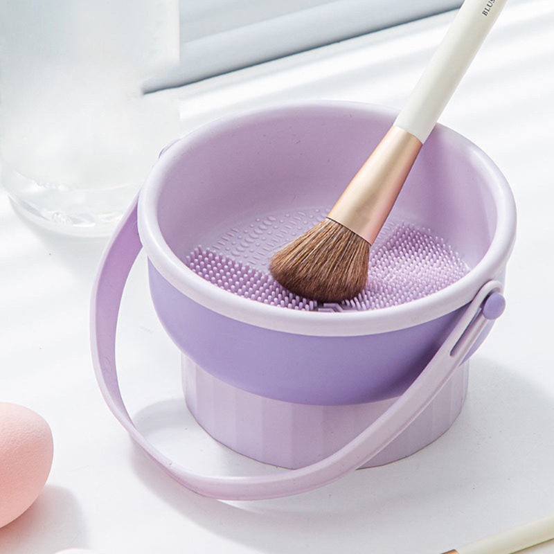 Beauty Makeup Tools Set - Silikonowa kulka do czyszczenia pędzli do