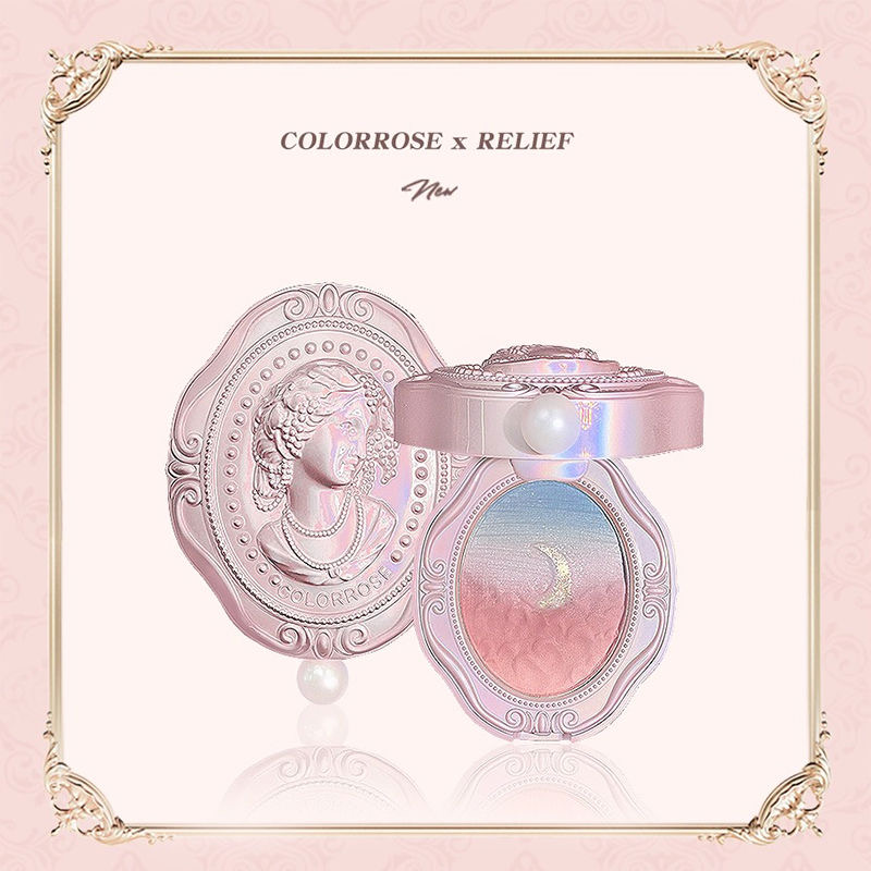 Beauty Makeup Palette - Colorrose wytłaczany rumieniec naturalny róż długotrwały