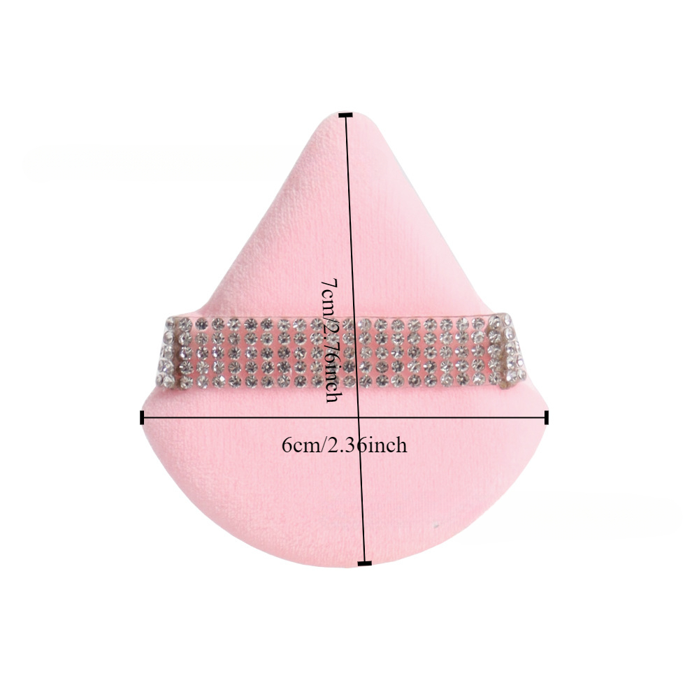 3Pcs Pink Triangle Powder Puff – Beauty Gems Makeup recenzja i cena