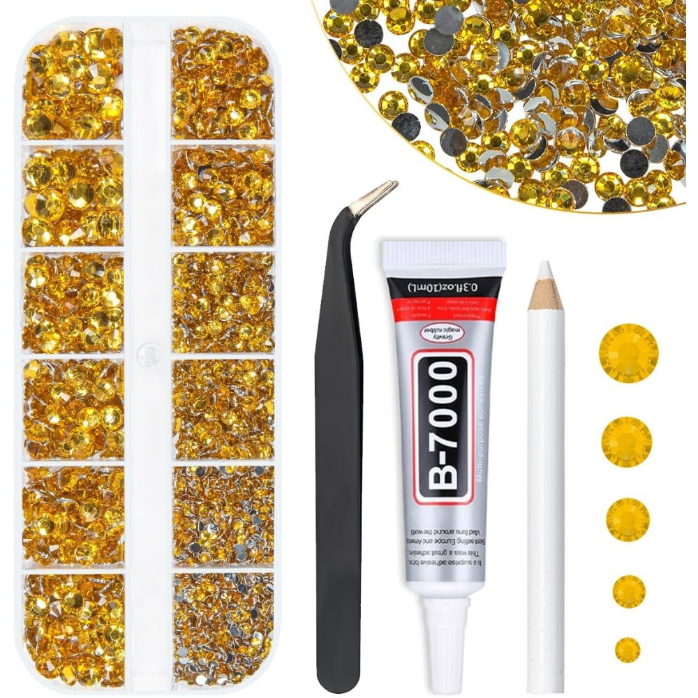 Złote Żółte Kryształowe Cyrkon – Beauty Gems Makeup recenzja i cena