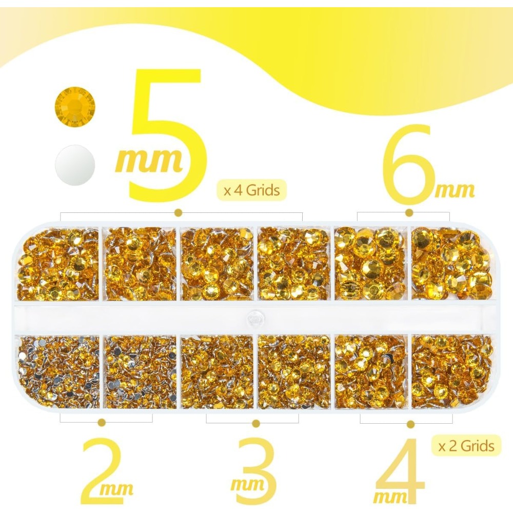 Złote Żółte Kryształowe Cyrkon – Beauty Gems Makeup recenzja i cena