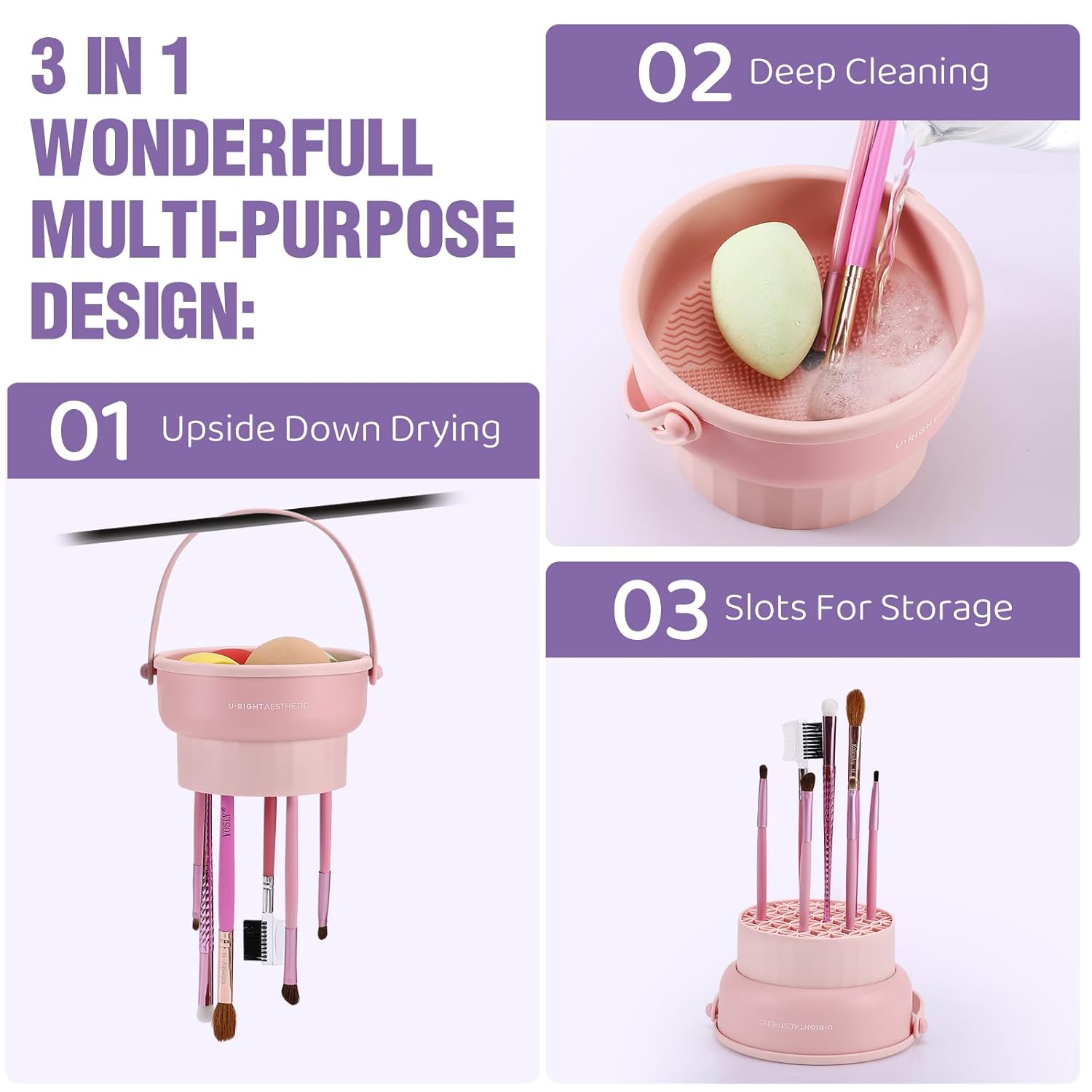 Zestaw do czyszczenia pędzli d – Beauty Makeup Tools Set recenzja i cena