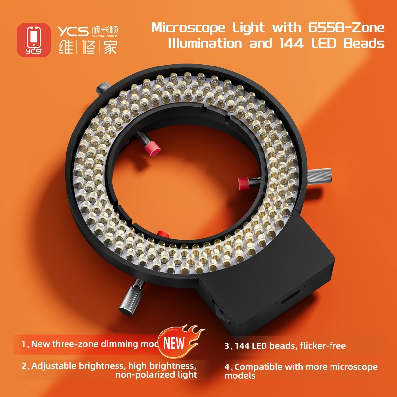 Oświetlenie Mikroskopu YCS 655 – Led Ring Light recenzja i cena