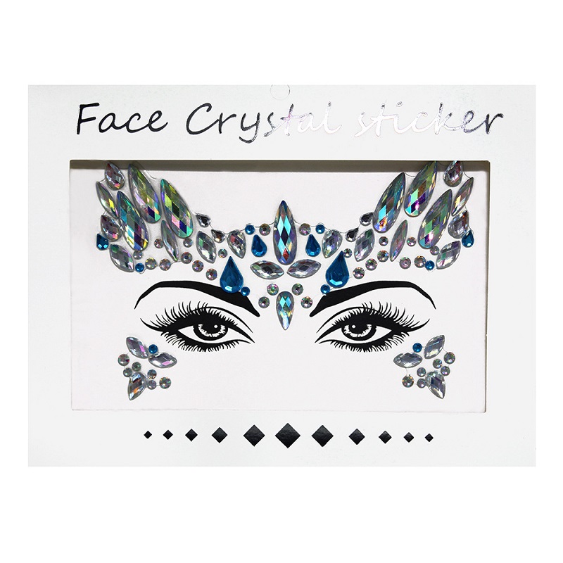 Naklejki na twarz 3D z błyszcz – Beauty Gems Makeup recenzja i cena
